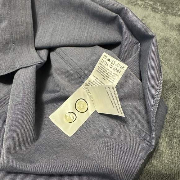 UNTUCKit Mens Shirt XL Blue Wrinkle Free LS Orville Button Up Cotton Collared - Picture 12 of 12